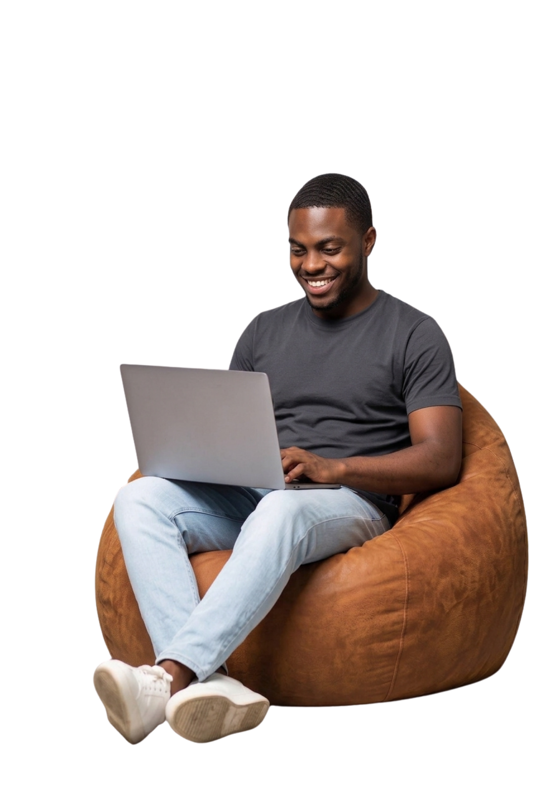 A-Global student learning on a laptop